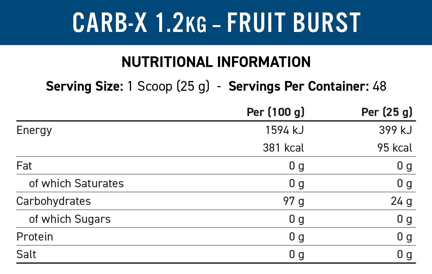 Carb X cyclic dextrin - 1,2kg
