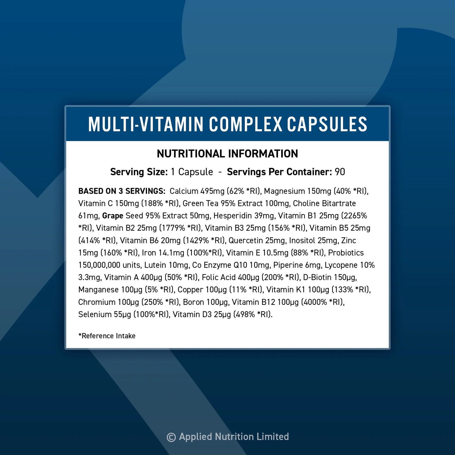 Multi-Vitamin Complex - 90 caps