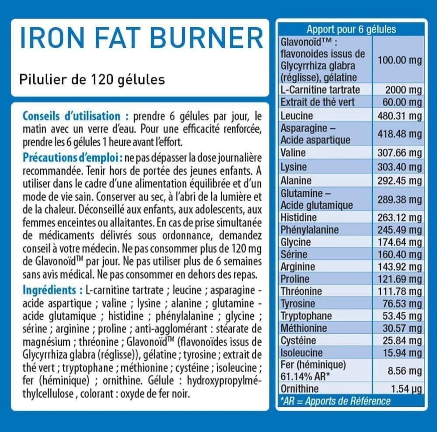Iron Ultra Fat Burner - 120 caps
