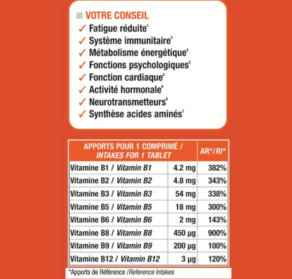 Vitamines B max - Métabolisme énergétique - 90 caps