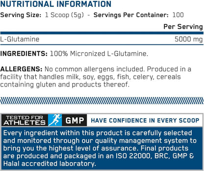 L-Glutamine Powder - 250g