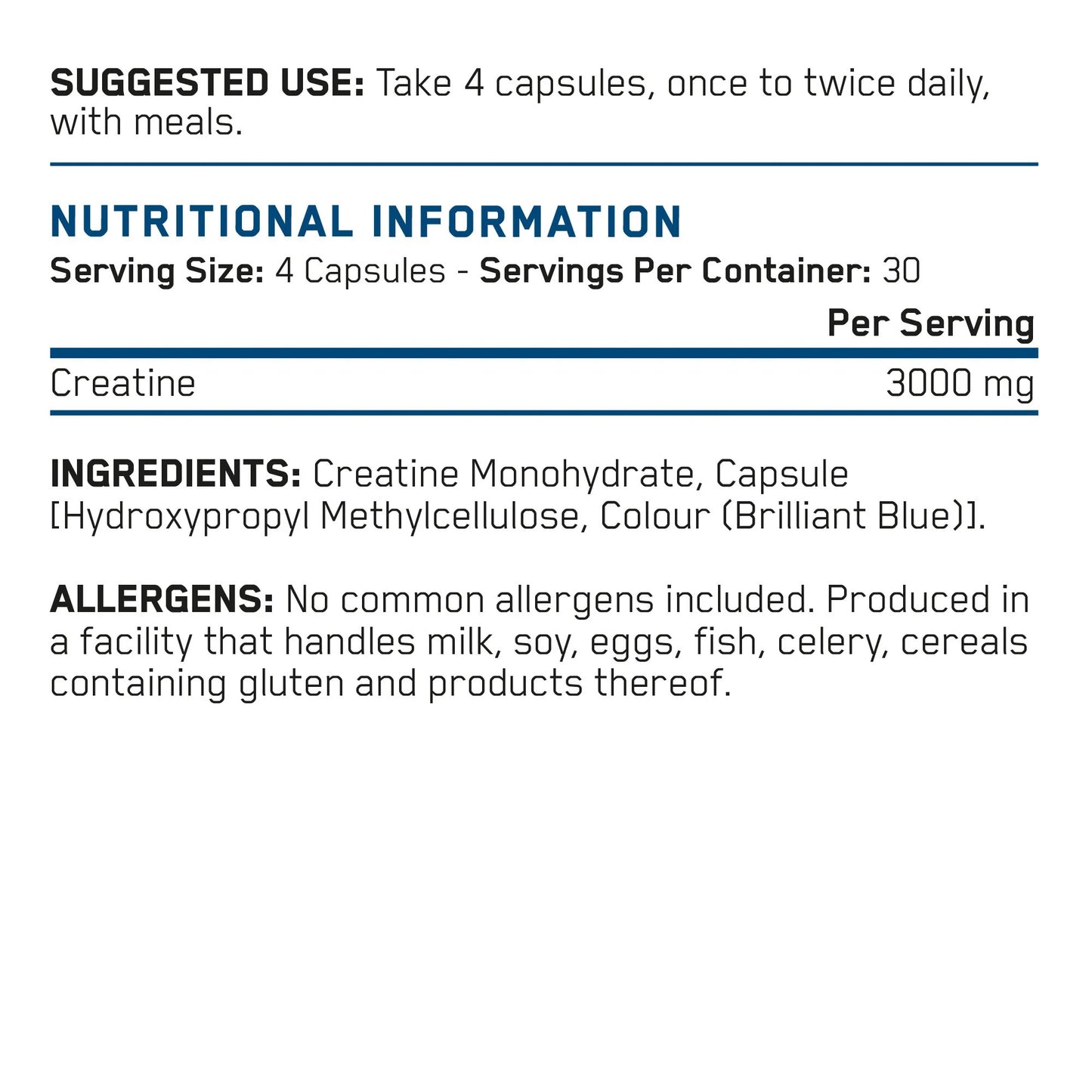 Creatine 3000 Capsules