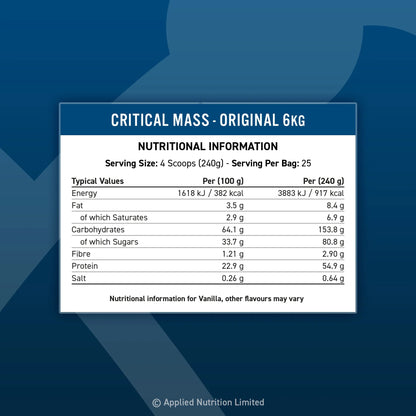 Critical Mass Original 6kg Gainer