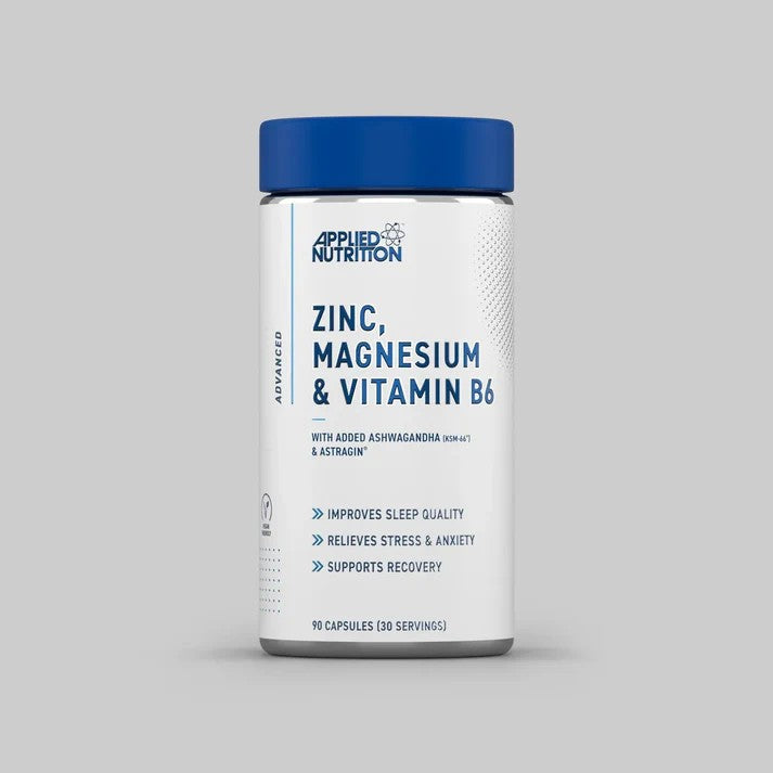 Zinc, Magnesium & Vitamin B6 avec Ashwagandha (ZMA) - 90 caps