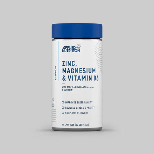 Zinc, Magnesium & Vitamin B6 avec Ashwagandha (ZMA) - 90 caps