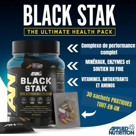 Black Stak - Le pack santé ultime (30 sachets par boîte)