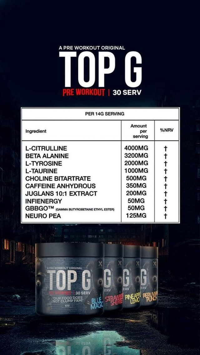 TOP G PRE-WORKOUT - 420g